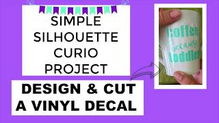 Simple Project  Design amp Cut a Vinyl Decal [upl. by Nerta]