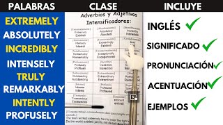 ADVERBIOS Y ADJETIVOS INTENSIFICADORES EN INGLÉS  INGLÉS AVANZADO  KNingles [upl. by Beaulieu]