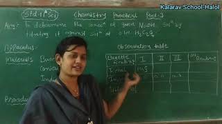 11th Sci EM amp GM Chemistry Practical 3 Acid Base Titrationએસિડબેઇઝઅનુમાન [upl. by Adlev616]