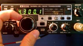 ICOM ic290h 2 meter all mode mobile radio review [upl. by Madlin]