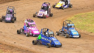 Junior Quarter Midgets Heat 14 Laang Speedway 24112024 [upl. by Meesaw841]