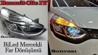 Renault Clio 4 BiXenon  Led Mercekli Far Dönüşümü  ilkers Garage Extra [upl. by Ettore]