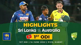 1st ODI Highlights  Sri Lanka vs Australia 2022 [upl. by Nodyarb567]