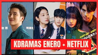 ESTRENOS KDRAMAS ENERO 2024  ESTRENOS NETFLIX  RETIROS [upl. by Waligore]