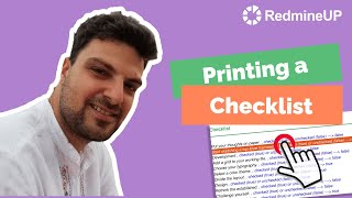 How to print a Redmine Checklist [upl. by Gabie296]