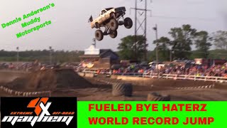 Mega Truck Jump by FUELED BYE HATERZ  Dennis Andersons Muddy Motorsports Spring Sling 2017 [upl. by Hagen]