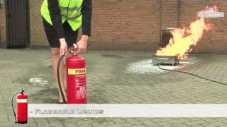 Fire Safety Training  How to Use a FOAM Fire Extinguisher [upl. by Adnoloy]