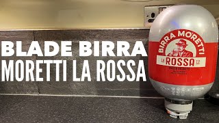 BLADE BEER Birra Moretti La Rossa Bock Review  Heineken Blade Beer Review [upl. by Kcirddec]