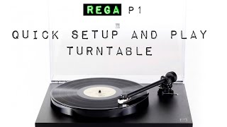 Rega Planar 1 Turntable  setup and play [upl. by Curran569]