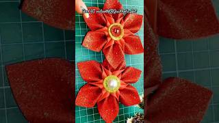 DIY Christmas wreath flowers 2024 🎄🎁🎅 Christmasdecor Hacks DIY foamflowers art [upl. by Ahsinehs]