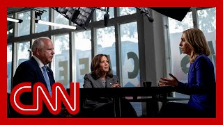 Kamala Harris and Tim Walz CNN interview part 3 Biden conversation about dropping out [upl. by Rosabelle32]