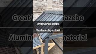 Wind and snow resistant insulated aluminum tile roof aluminumalloygazebo intelligentgazebo [upl. by Azzil]