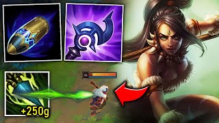 My whole team flamed me for picking Nidalee support so I carried them all [upl. by Suirtemid]