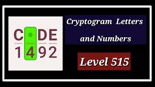 Cryptogram Level 515 Solution Walkthrough [upl. by Aneerbas564]