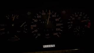 MercedesBenz W126 300SE acceleration 0180 KMH [upl. by Atilrak864]