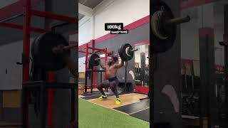 100kg Snatch Complex olympicweightlifting [upl. by Ardaed]