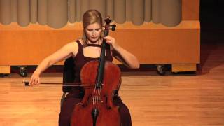 Winona Zelenka  JS Bach  Cello Suite No 2 Sarabandemov [upl. by Harolda]