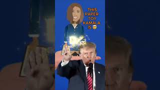 DING DING Tomorrow is Election Day and Paper Toy Kamala Harris says VOTE 🇺🇸 [upl. by Sirtaeb]