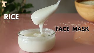 Homemade korean rice mask  Rice face mask for skin whitening [upl. by Lalita943]