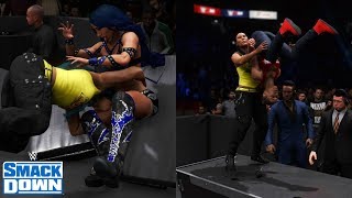 WWE 2K20 SMACKDOWN TAMINA VS SASHA BANKS [upl. by Erreid]