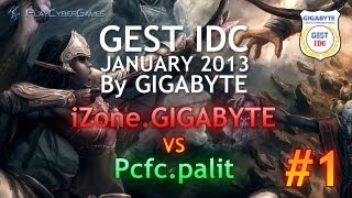 GEST IDC January 2013  PcfcPalit vs iZoneGIGABYTE  Final 1 [upl. by Fitzgerald]