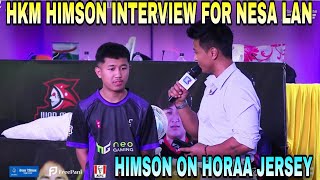 HIMSON Interview For NESA LAN EVENT After Becoming Top Fragger  Clash with kvn [upl. by Storm]