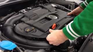 How to remove Engine Cover on VW GolfPoloPassatSciroccoTiguanTuaregJetta HD [upl. by Renaud992]