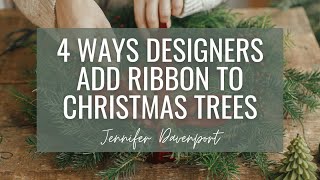 Ways Designers Add Ribbon to a Christmas Tree [upl. by Zed]