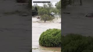 Home floats away during Asheville NC flooding [upl. by Lauri158]