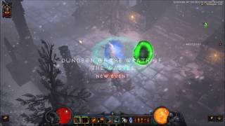 Diablo III Barbarian Set Dungeon  Wrath of the Wastes Solo in 225 Patch 243 [upl. by Libna762]