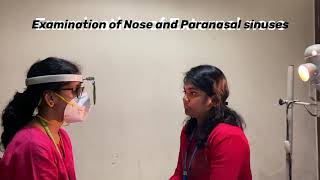 Examination of nose and paranasal sinuses [upl. by Lynsey]