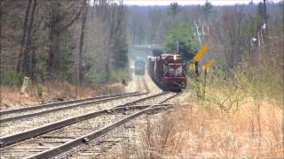 HD Six Pan Am Railways freights PlaistowNH March amp April 2012 [upl. by Iharas453]