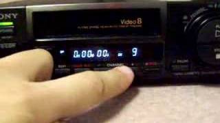 Sony 8mm video player Vcr [upl. by Kcirtapnaes494]