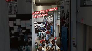 New York Comic Con Artist Alley Crowd 🤯🤯 nycc comiccon comics [upl. by Otir400]