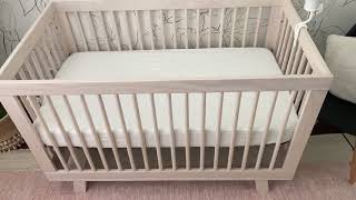 Babyletto Hudson 3 in 1 Convertible Crib with Toddler Bed Conversion Kit Review [upl. by Edina]