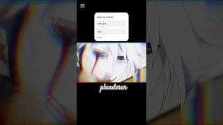 anime plunderer anime edit popular  driftphonkmusic [upl. by Shultz]