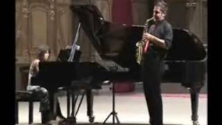 SONATA op19 I°mov Paul Creston  Ciro Ferraro saxophone Patrizia Romanello pianoforte [upl. by Mata514]