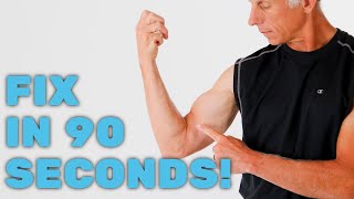 Fix Biceps Tendonitis or Strain in 90 Seconds At Home Self Treatment Follow Video [upl. by Adleremse]