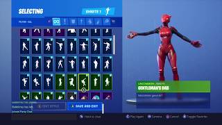 Fortnite Lynx Stage 3 Skin With All Emotes [upl. by Tenney]