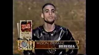 Wilson Jermaine Heredia wins 1996 Tony Award for Best Featured Actor in a Musical [upl. by Erihppas]