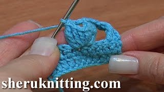 HOW TO Crochet POPCORN STITCH Part 2 of 5 [upl. by Odrarej]