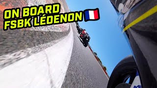 FSBK 🇫🇷 Lédenon  On Board avec Martin Renaudin et sa Yamaha R1 [upl. by Ainnet]