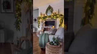 DIY fireplace mantle decorationhomefindschristmashomedecoramazonlifeviralshortsyoutubeshorts [upl. by Dunkin]