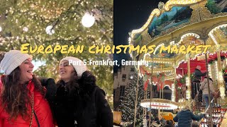 Travel Vlog  European Christmas Market Part 5 Frankfurt Germany [upl. by Salomie]