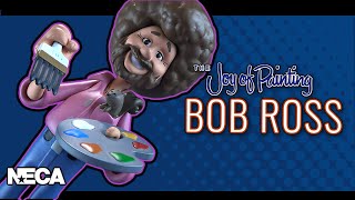 NECA Toys The Joy of Painting Toony Classics Bob Ross With Peapod  Video Review [upl. by Ressan]