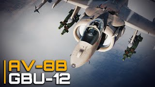 DCS AV8B Tutorial  How to use Laser Guided Bombs GBU12 [upl. by Gare672]