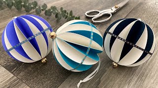 DIY Honeycomb Ball Ornament with Washi Tape  Christmas Crafts [upl. by Ynos]