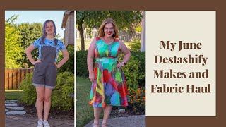 My June Destashify Makes and Fabric Haul [upl. by Sloatman]