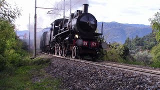 Treni a vapore per la valtellina 2017 [upl. by Neelyar]