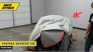 Yakima SkyRise HD MEDIUM 3 Person Roof Top Tent Box Opening Overview [upl. by Aneis872]